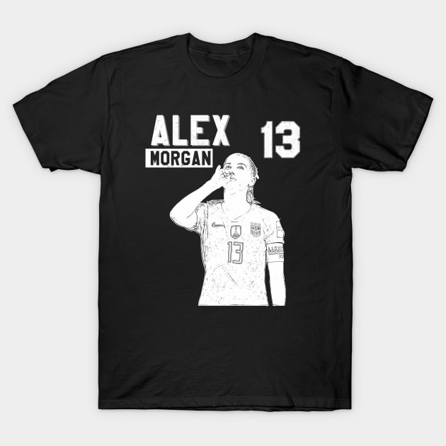 Alex Morgan || USA T-Shirt by Aloenalone